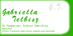 gabriella telbisz business card